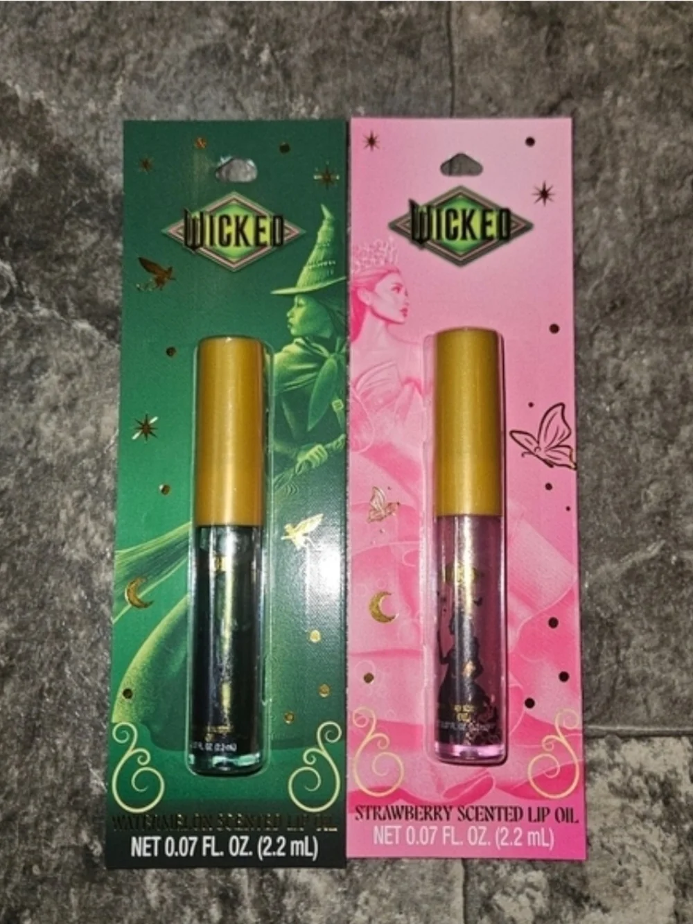Wicked Lip Oil Duo BNIB Strawberry & Watermelon Scented